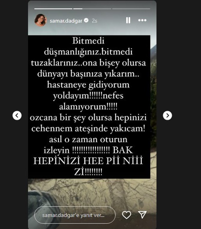 Özcan Deniz hastaneye kaldırıldı! Samar Dadgar eşinin ailesine ateş püskürdü! ''Özcan'a bir şey olursa hepinizi cehennem ateşinde yakacağım'' - Resim : 2