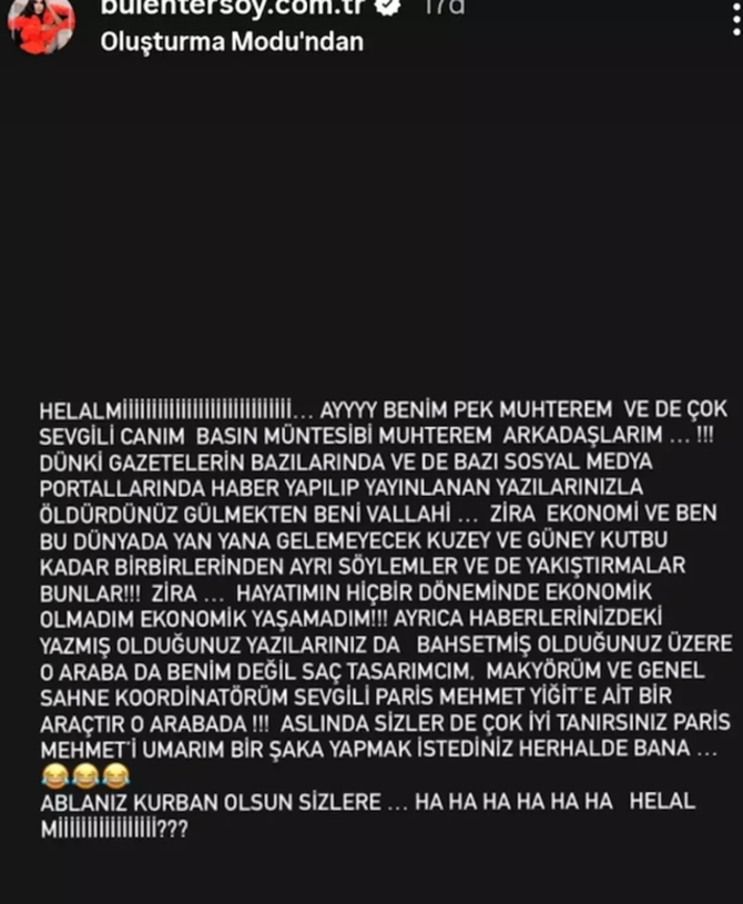 Bülent Ersoy, arabası için ekonomik denilince kızdı