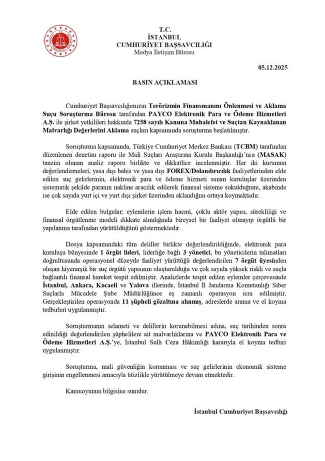 Yasa dışı bahis ve kara para aklama soruşturması! PAYCO Elektronik Para'ya el kondu! 11 kişi gözaltına alındı - Resim : 2