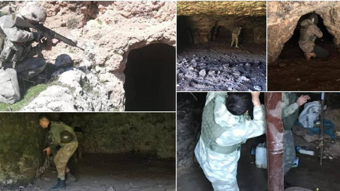 Bölge temizleniyor! PKK Türkiye sınırındaki kampları ve mağaraları boşaltıyor - Resim : 2