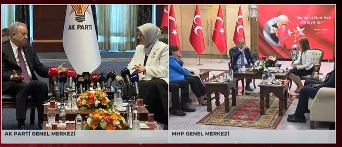 Siyasette bayramlaşma trafiği: AK Parti ve MHP'den karşılıklı bayram ziyareti