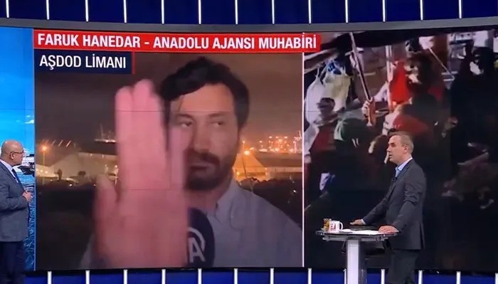 İsraillilerden canlı yayında Anadolu Ajansı muhabirine çirkin müdahale - Resim : 2