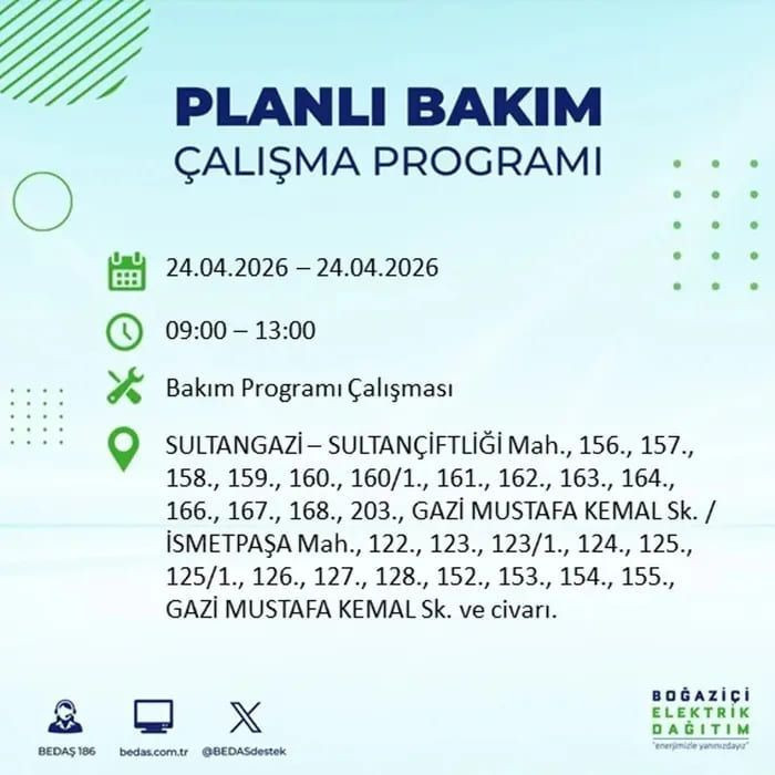 İstanbul'da yaşayanlar dikkat! Birçok ilçede elektrik kesintisi yaşanacak: İstanbul elektrik kesintisi sorgulama 24 Nisan 2026 - Fotoğraf: 6