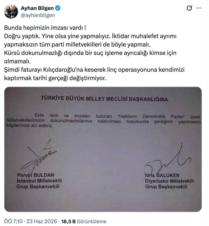 Ayhan Bilgen DEM'i patlattı! Kılıçdaroğlu'na Demirtaş eleştirisi yapanları boşa düşürdü