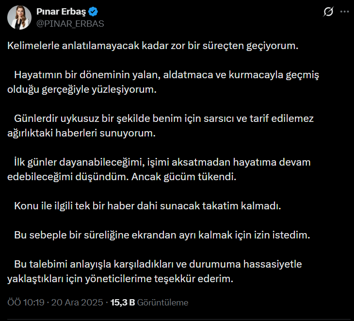 Mehmet Akif Ersoy'un eski eşi Pınar Erbaş'ın Show TV'den kovulduğu iddia edilmişti! Ünlü spiker sessizliğini bozdu - Fotoğraf: 4