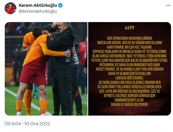 Galatasaray’ı silen Kerem Aktürkoğlu'na Terim cephesinden bomba tepki! Sosyal medya adeta yıkıldı! - Resim : 2