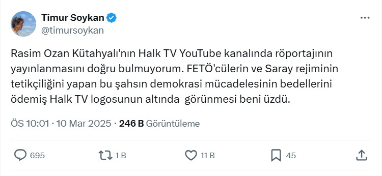 Halk TV'de Rasim Ozan Kütahyalı isyanı! Ekran yüzleri peş peşe tepkilerini dile getirdi - Resim : 2