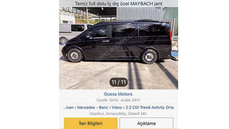 Çakarlı maganda o arabayı hemen satışa çıkardı!