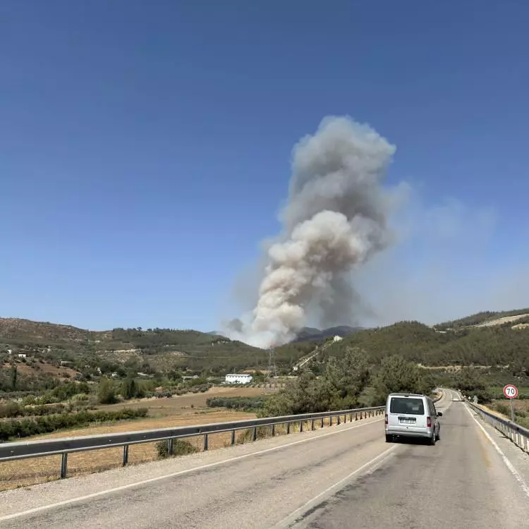 3 ilimizde korkutan yangın! 2 bin 966 kişi tahliye edildi, kara yolu kapatıldı - Resim : 5