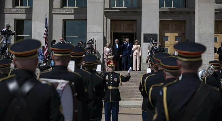 Netanyahu Pentagon’da! İlk kareler geldi işte dikkat çeken görüşme! - Resim : 3
