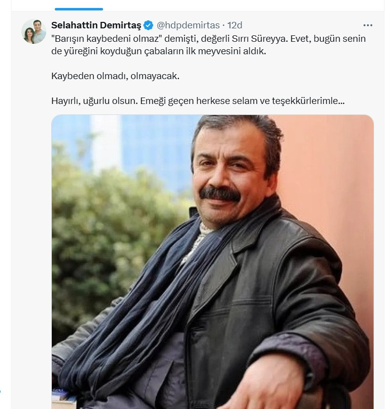 Selahattin Demirtaş ve DEM Parti'den peş peşe paylaşımlar... "Kazanan halklar olacaktır"