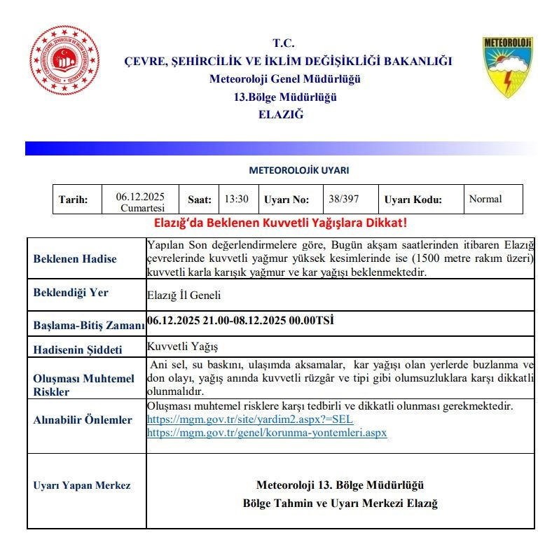 5 ile kar yağışı uyarısı geldi! İşte kar yağışı beklenen illerimiz