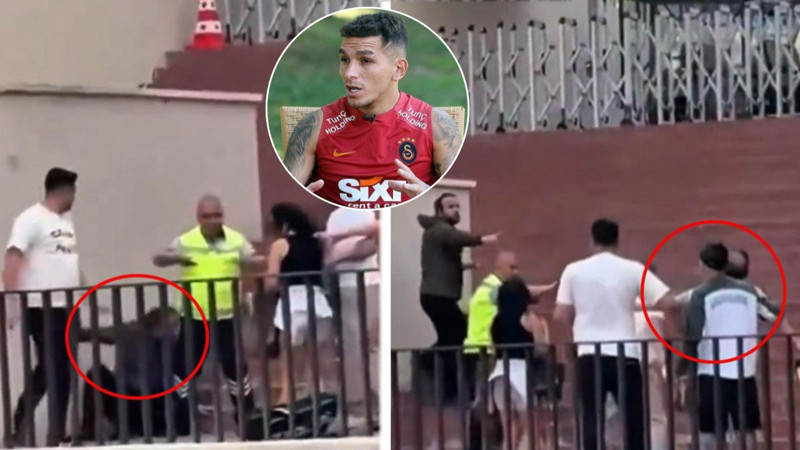 Torreira'ya AVM çıkışında pusu! Saldırı anının görüntüleri ortaya çıktı...
