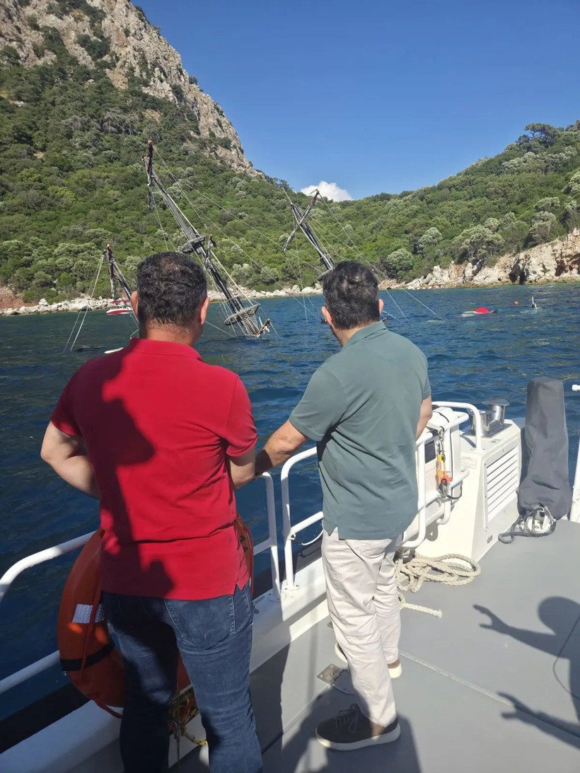 Marmaris'te korku dolu dakikalar: Tur teknesi battı! 110 yolcu vardı... - Fotoğraf: 3