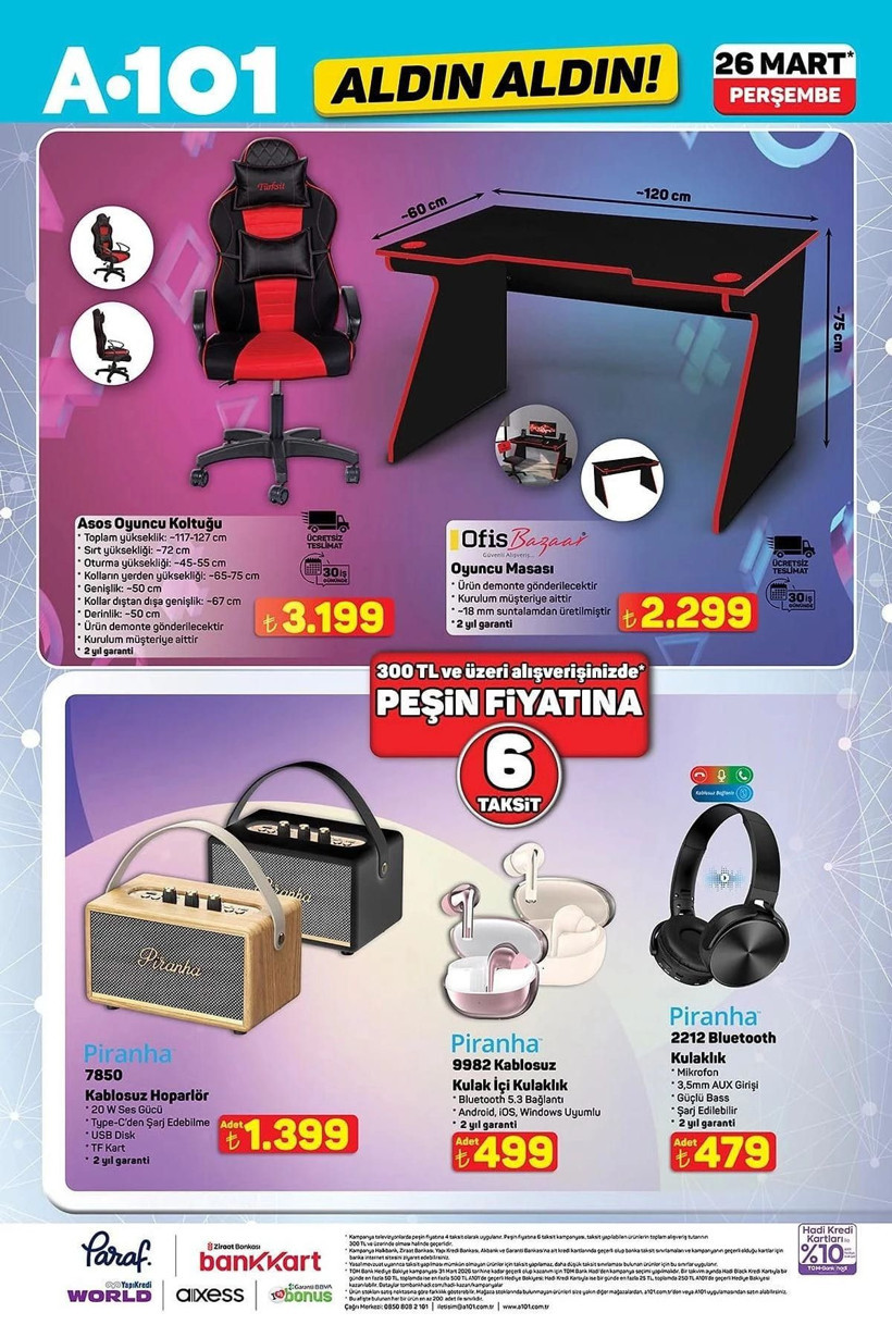 A101 26 Mart 2026 Perşembe kataloğu yayımlandı! İşte A101 26 Mart 2026 Perşembe kataloğu - Fotoğraf: 2
