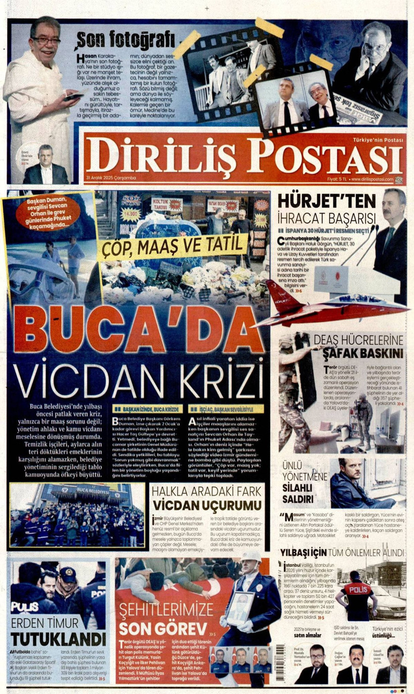 DEAŞ'a karşı büyük temizlik başladı! Elebaşları da yakalandı... 31 Aralık Çarşamba gazete manşetleri - Fotoğraf: 16