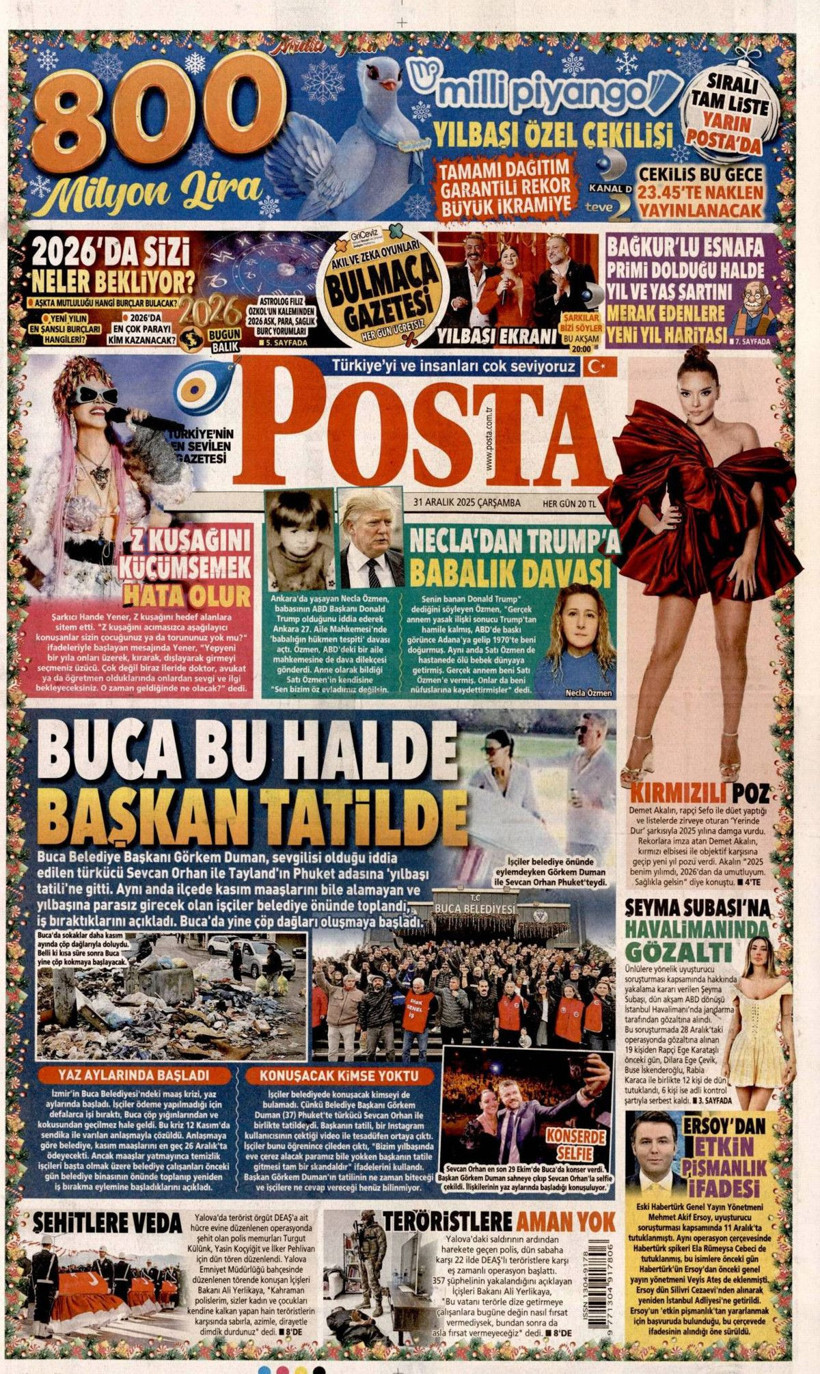 DEAŞ'a karşı büyük temizlik başladı! Elebaşları da yakalandı... 31 Aralık Çarşamba gazete manşetleri - Fotoğraf: 22