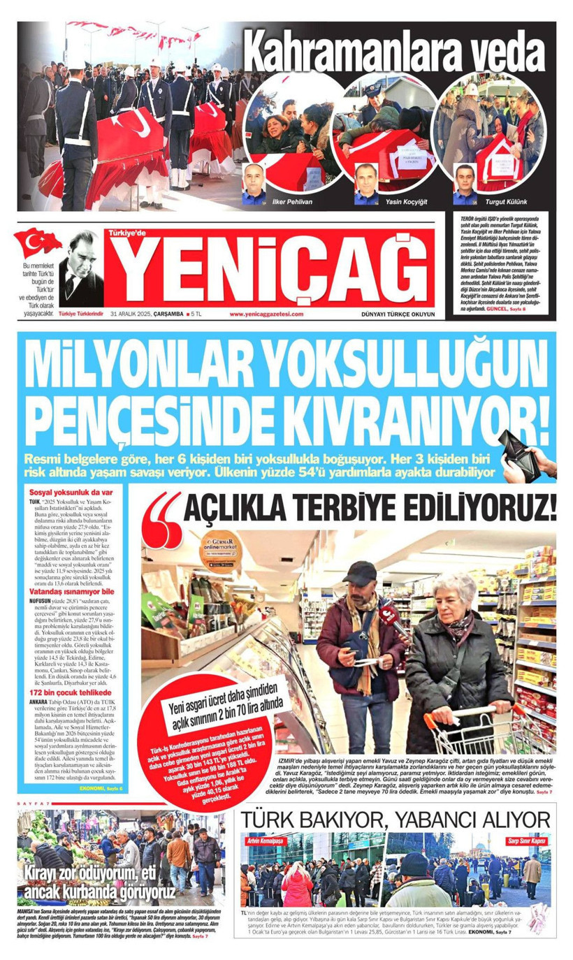 DEAŞ'a karşı büyük temizlik başladı! Elebaşları da yakalandı... 31 Aralık Çarşamba gazete manşetleri - Fotoğraf: 18