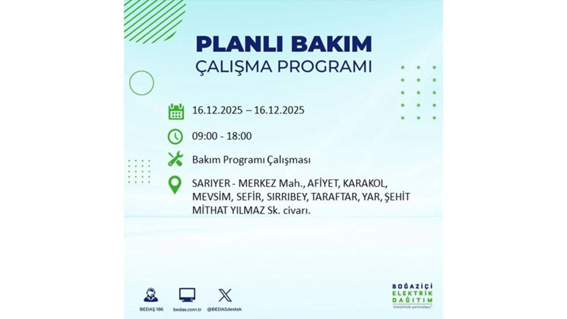 İstanbul'da dev elektrik kesintisi! 16 Aralık 2025 İstanbul'da elektrikler ne zaman gelecek, İstanbul'da 16 Aralık tarihinde hangi ilçelerde elektrik kesintileri olacak? - Fotoğraf: 25