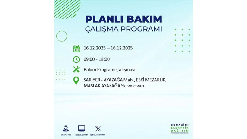 İstanbul'da dev elektrik kesintisi! 16 Aralık 2025 İstanbul'da elektrikler ne zaman gelecek, İstanbul'da 16 Aralık tarihinde hangi ilçelerde elektrik kesintileri olacak? - Fotoğraf: 26