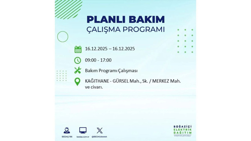 İstanbul'da dev elektrik kesintisi! 16 Aralık 2025 İstanbul'da elektrikler ne zaman gelecek, İstanbul'da 16 Aralık tarihinde hangi ilçelerde elektrik kesintileri olacak? - Fotoğraf: 34