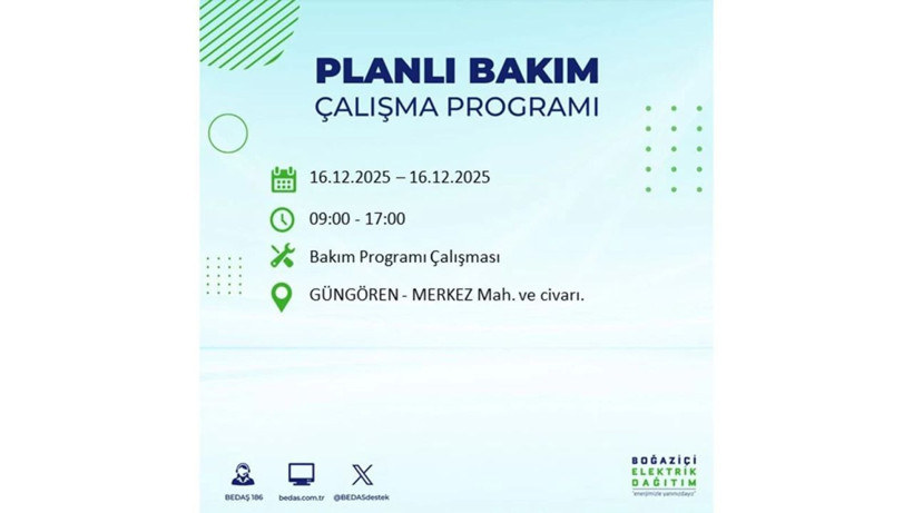 İstanbul'da dev elektrik kesintisi! 16 Aralık 2025 İstanbul'da elektrikler ne zaman gelecek, İstanbul'da 16 Aralık tarihinde hangi ilçelerde elektrik kesintileri olacak? - Fotoğraf: 37