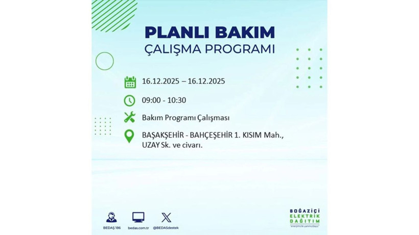 İstanbul'da dev elektrik kesintisi! 16 Aralık 2025 İstanbul'da elektrikler ne zaman gelecek, İstanbul'da 16 Aralık tarihinde hangi ilçelerde elektrik kesintileri olacak? - Fotoğraf: 61