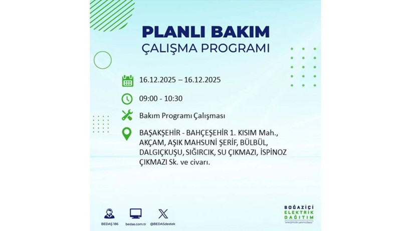 İstanbul'da dev elektrik kesintisi! 16 Aralık 2025 İstanbul'da elektrikler ne zaman gelecek, İstanbul'da 16 Aralık tarihinde hangi ilçelerde elektrik kesintileri olacak? - Fotoğraf: 62