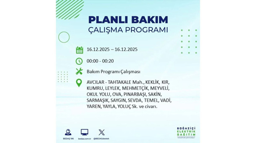İstanbul'da dev elektrik kesintisi! 16 Aralık 2025 İstanbul'da elektrikler ne zaman gelecek, İstanbul'da 16 Aralık tarihinde hangi ilçelerde elektrik kesintileri olacak? - Fotoğraf: 4