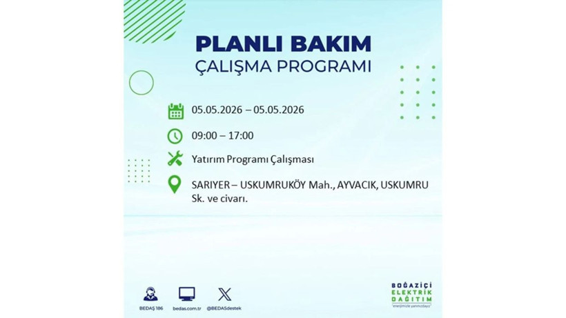 İstanbul’da 5 Mayıs’ta elektrik kesintisi: Hangi ilçelerde, saat kaça kadar? - Fotoğraf: 10