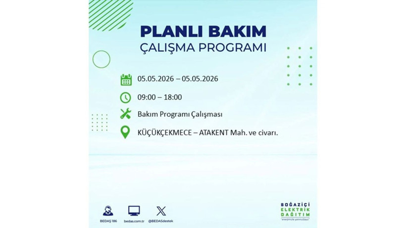 İstanbul’da 5 Mayıs’ta elektrik kesintisi: Hangi ilçelerde, saat kaça kadar? - Fotoğraf: 12