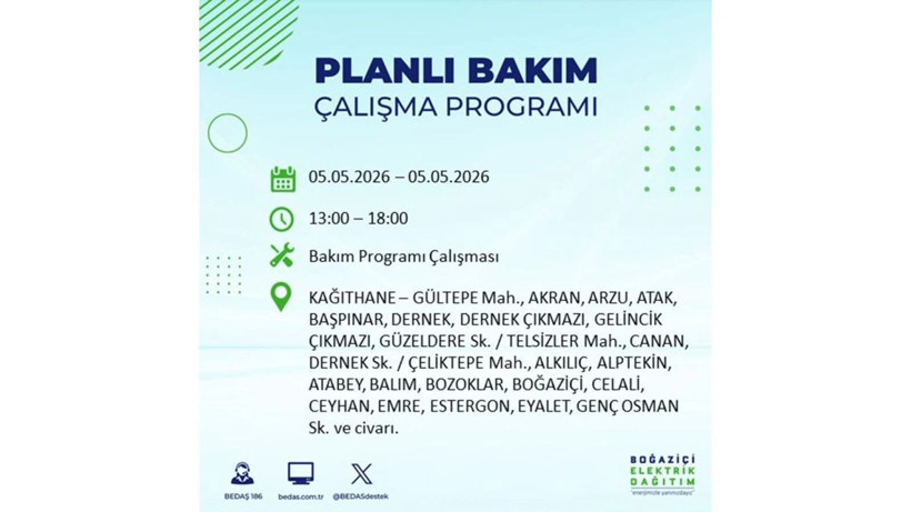 İstanbul’da 5 Mayıs’ta elektrik kesintisi: Hangi ilçelerde, saat kaça kadar? - Fotoğraf: 14