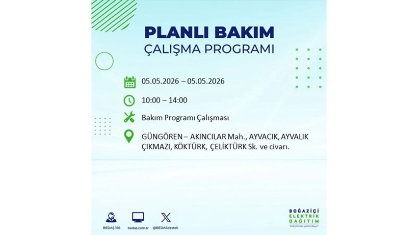 İstanbul’da 5 Mayıs’ta elektrik kesintisi: Hangi ilçelerde, saat kaça kadar? - Fotoğraf: 16