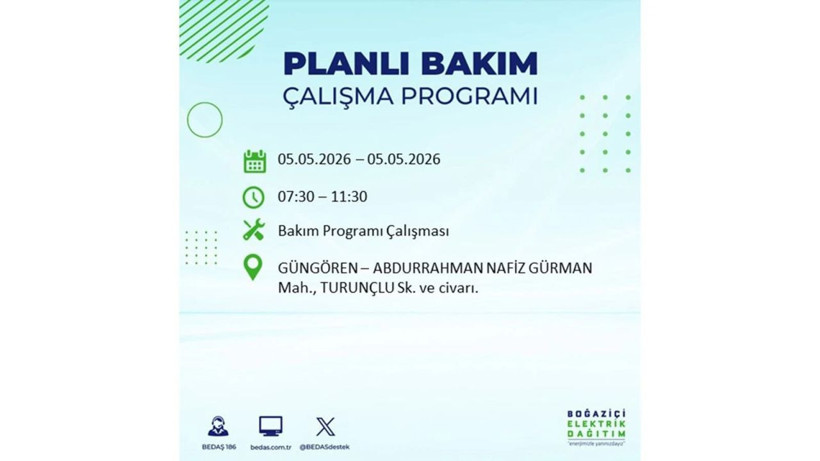 İstanbul’da 5 Mayıs’ta elektrik kesintisi: Hangi ilçelerde, saat kaça kadar? - Fotoğraf: 18
