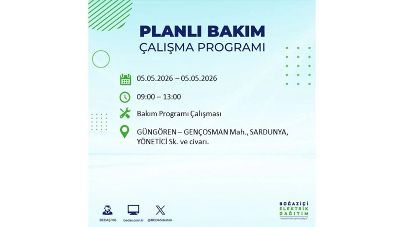 İstanbul’da 5 Mayıs’ta elektrik kesintisi: Hangi ilçelerde, saat kaça kadar? - Fotoğraf: 19