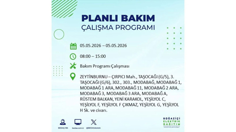 İstanbul’da 5 Mayıs’ta elektrik kesintisi: Hangi ilçelerde, saat kaça kadar? - Fotoğraf: 2