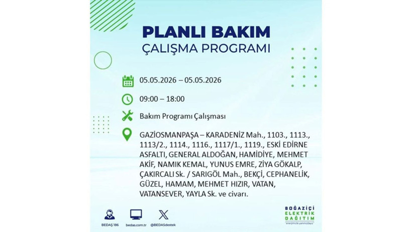 İstanbul’da 5 Mayıs’ta elektrik kesintisi: Hangi ilçelerde, saat kaça kadar? - Fotoğraf: 21