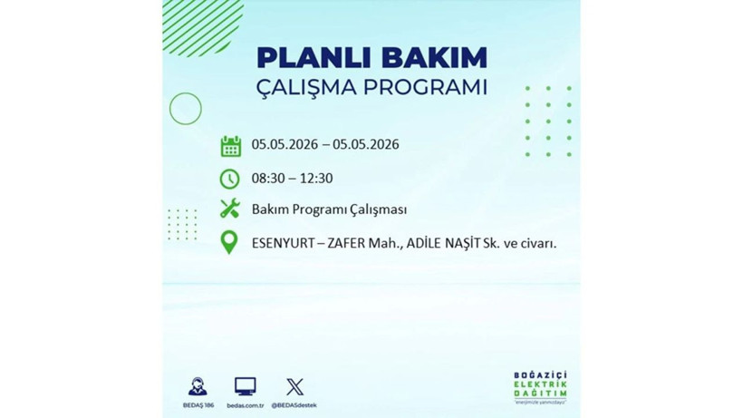 İstanbul’da 5 Mayıs’ta elektrik kesintisi: Hangi ilçelerde, saat kaça kadar? - Fotoğraf: 32