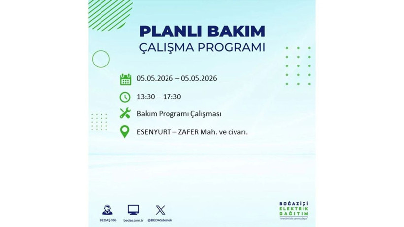 İstanbul’da 5 Mayıs’ta elektrik kesintisi: Hangi ilçelerde, saat kaça kadar? - Fotoğraf: 33