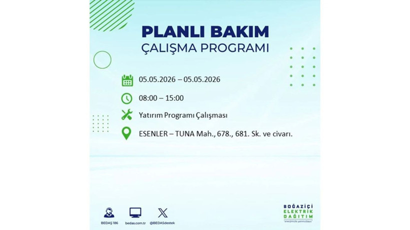 İstanbul’da 5 Mayıs’ta elektrik kesintisi: Hangi ilçelerde, saat kaça kadar? - Fotoğraf: 35