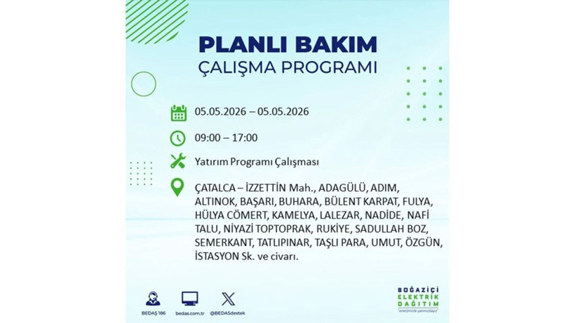 İstanbul’da 5 Mayıs’ta elektrik kesintisi: Hangi ilçelerde, saat kaça kadar? - Fotoğraf: 36