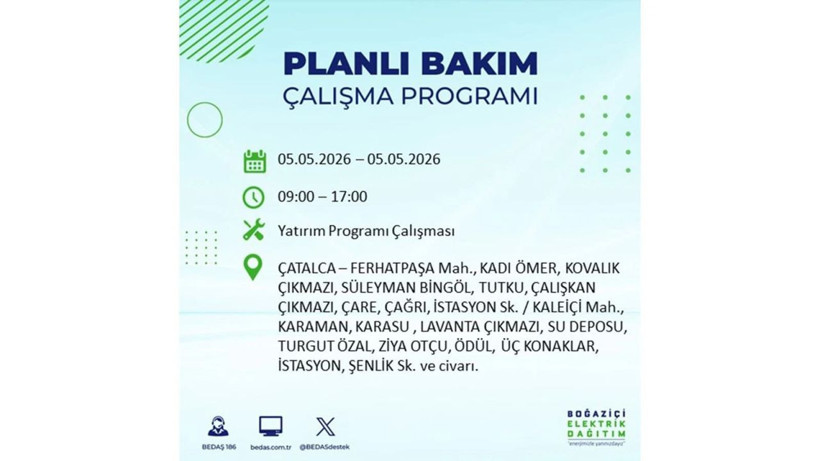 İstanbul’da 5 Mayıs’ta elektrik kesintisi: Hangi ilçelerde, saat kaça kadar? - Fotoğraf: 37