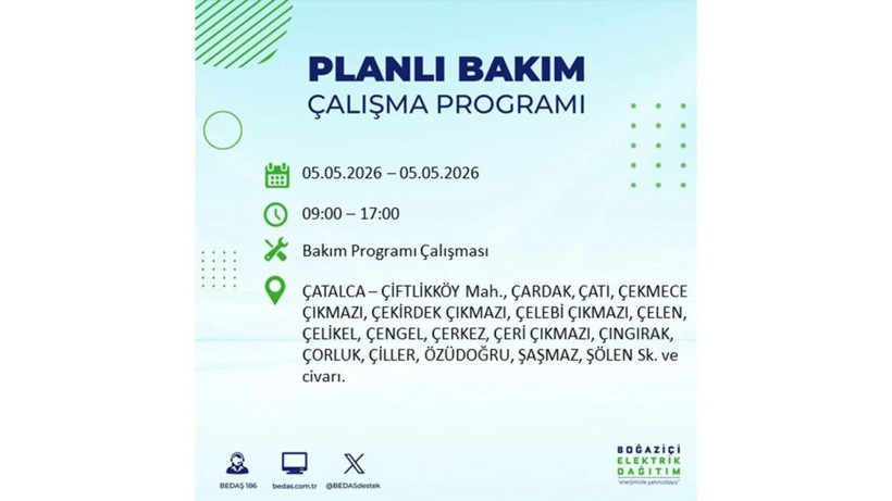İstanbul’da 5 Mayıs’ta elektrik kesintisi: Hangi ilçelerde, saat kaça kadar? - Fotoğraf: 38