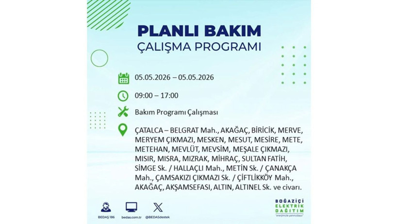 İstanbul’da 5 Mayıs’ta elektrik kesintisi: Hangi ilçelerde, saat kaça kadar? - Fotoğraf: 40