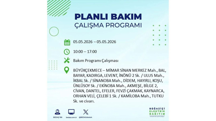 İstanbul’da 5 Mayıs’ta elektrik kesintisi: Hangi ilçelerde, saat kaça kadar? - Fotoğraf: 42