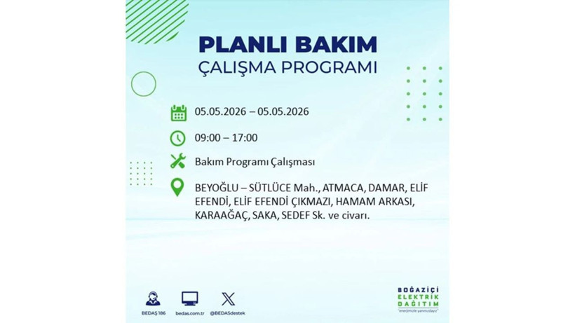 İstanbul’da 5 Mayıs’ta elektrik kesintisi: Hangi ilçelerde, saat kaça kadar? - Fotoğraf: 43