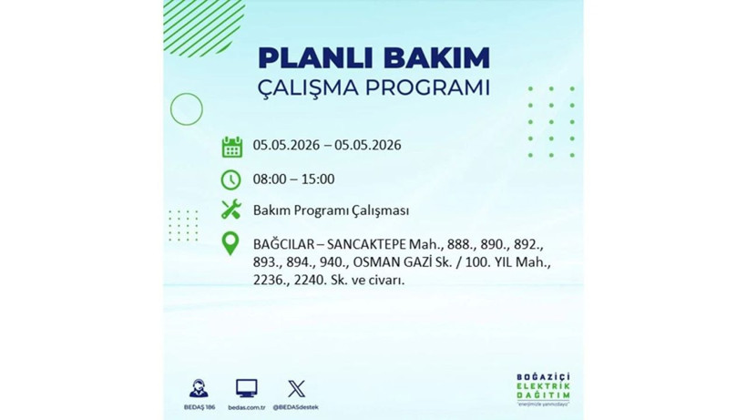 İstanbul’da 5 Mayıs’ta elektrik kesintisi: Hangi ilçelerde, saat kaça kadar? - Fotoğraf: 51