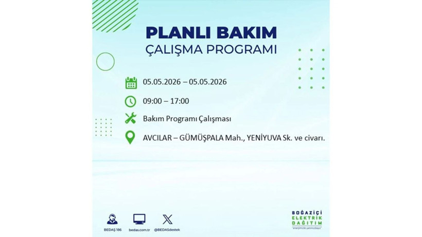 İstanbul’da 5 Mayıs’ta elektrik kesintisi: Hangi ilçelerde, saat kaça kadar? - Fotoğraf: 52