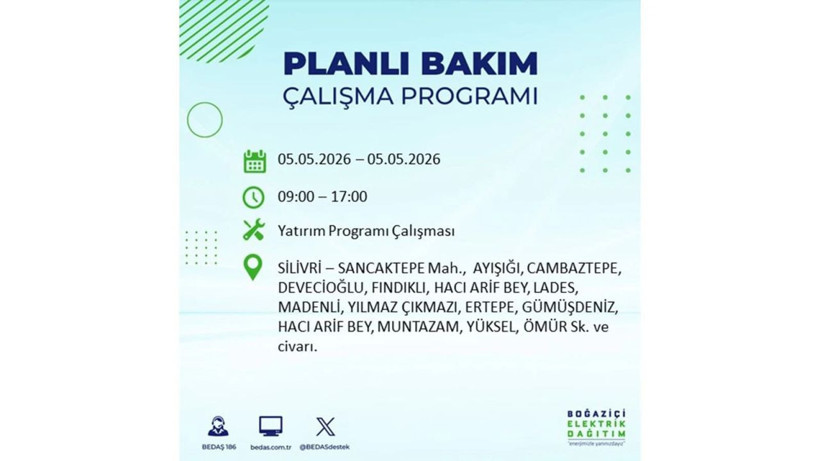 İstanbul’da 5 Mayıs’ta elektrik kesintisi: Hangi ilçelerde, saat kaça kadar? - Fotoğraf: 6