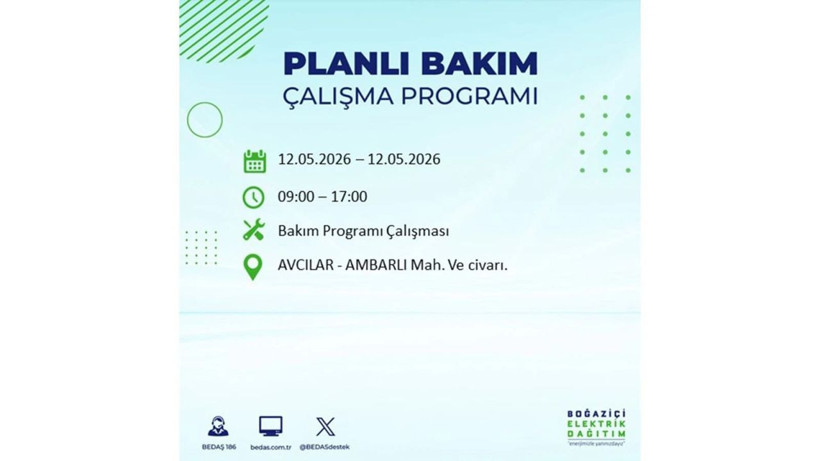 İstanbul'da dev elektrik kesintisi: İşte 12 Mayıs İstanbul elektrik kesintisi olan ilçeler ve mahalleler - Fotoğraf: 69